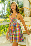 Vintage Plaid Romper