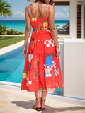 Beach mode Twisted Top and Skirt Set