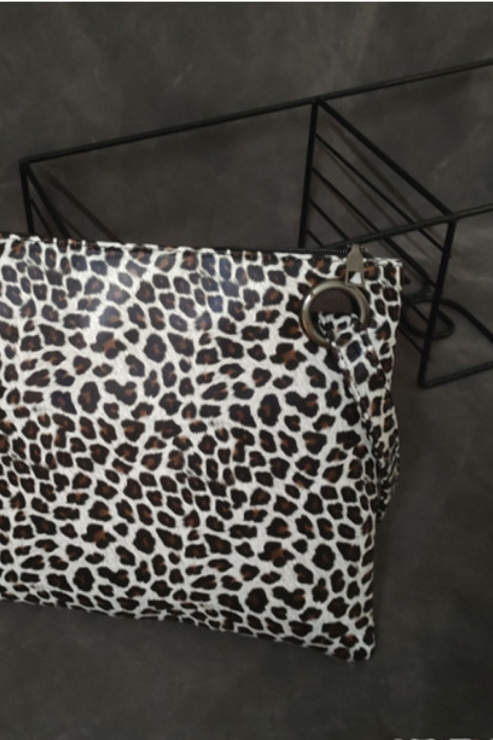 Leopard PU Leather Clutch