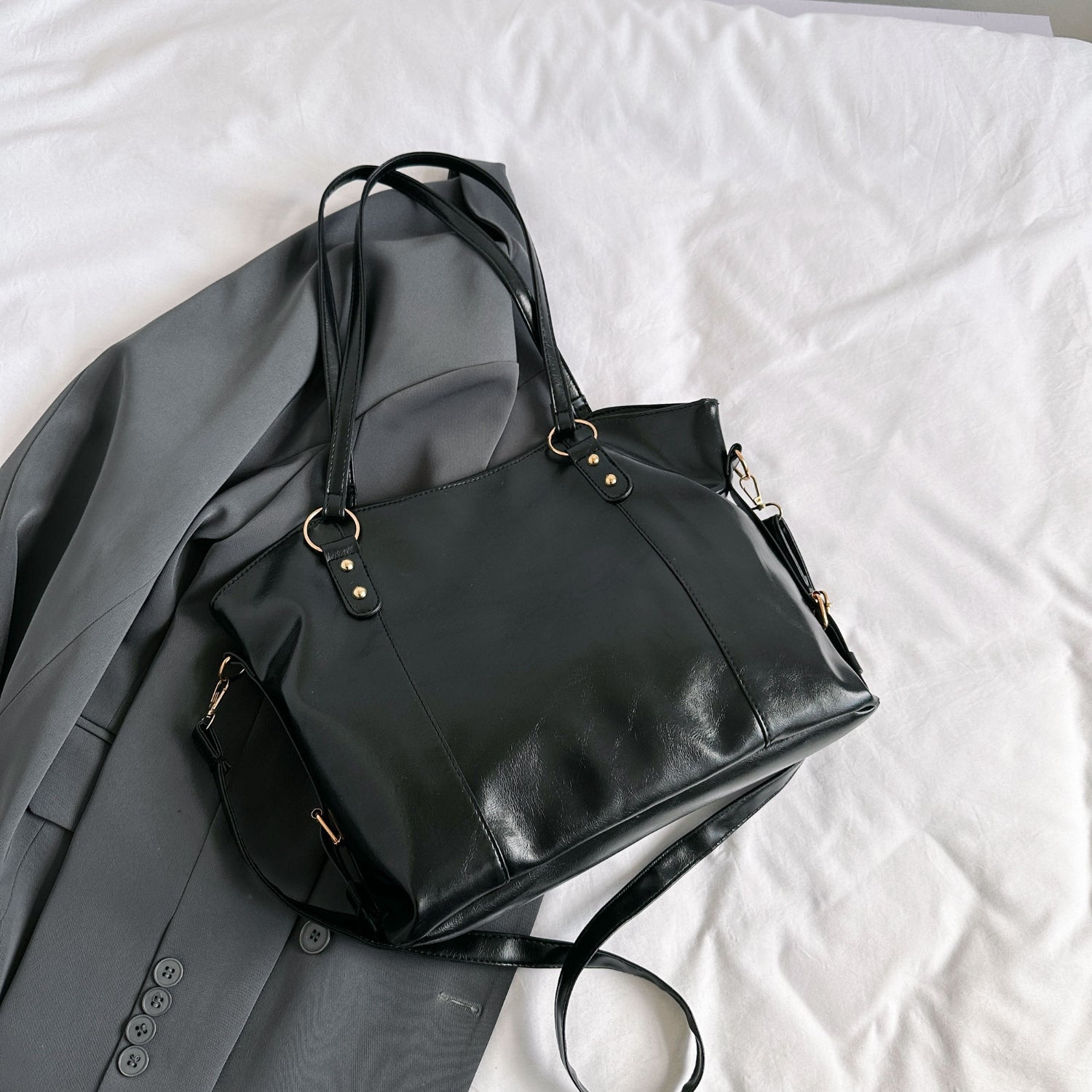 PU Leather Tote Bag