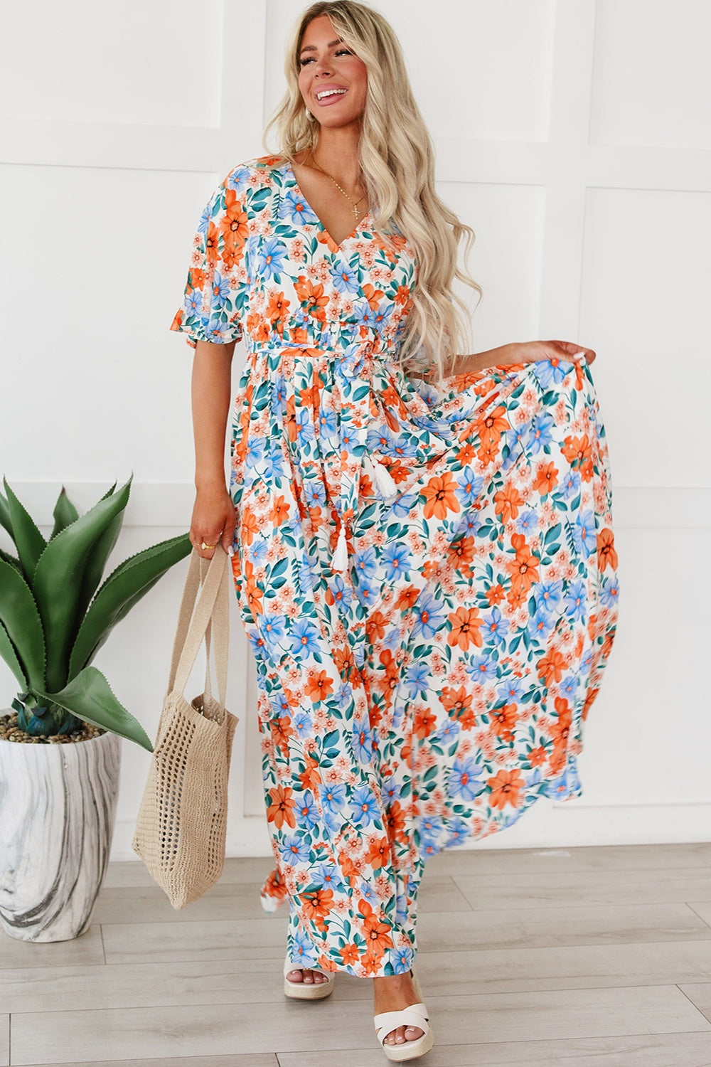 Floral maxi vibe dress