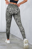 Leggings con cinturilla ancha y estampado de leopardo