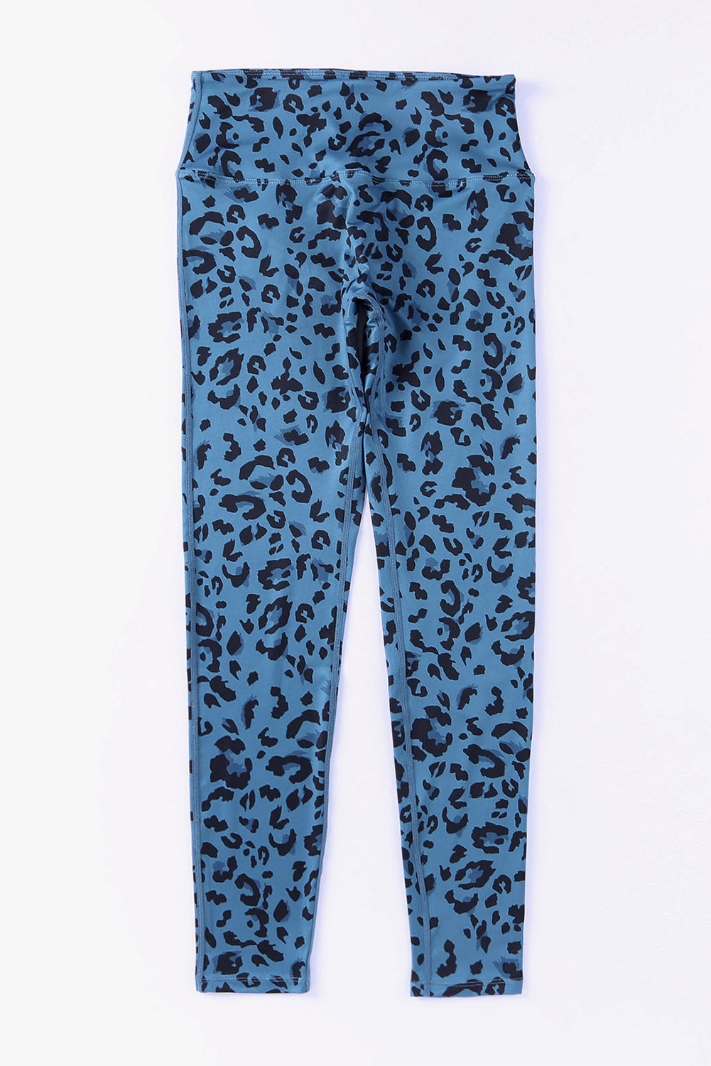 Leggings con cinturilla ancha y estampado de leopardo