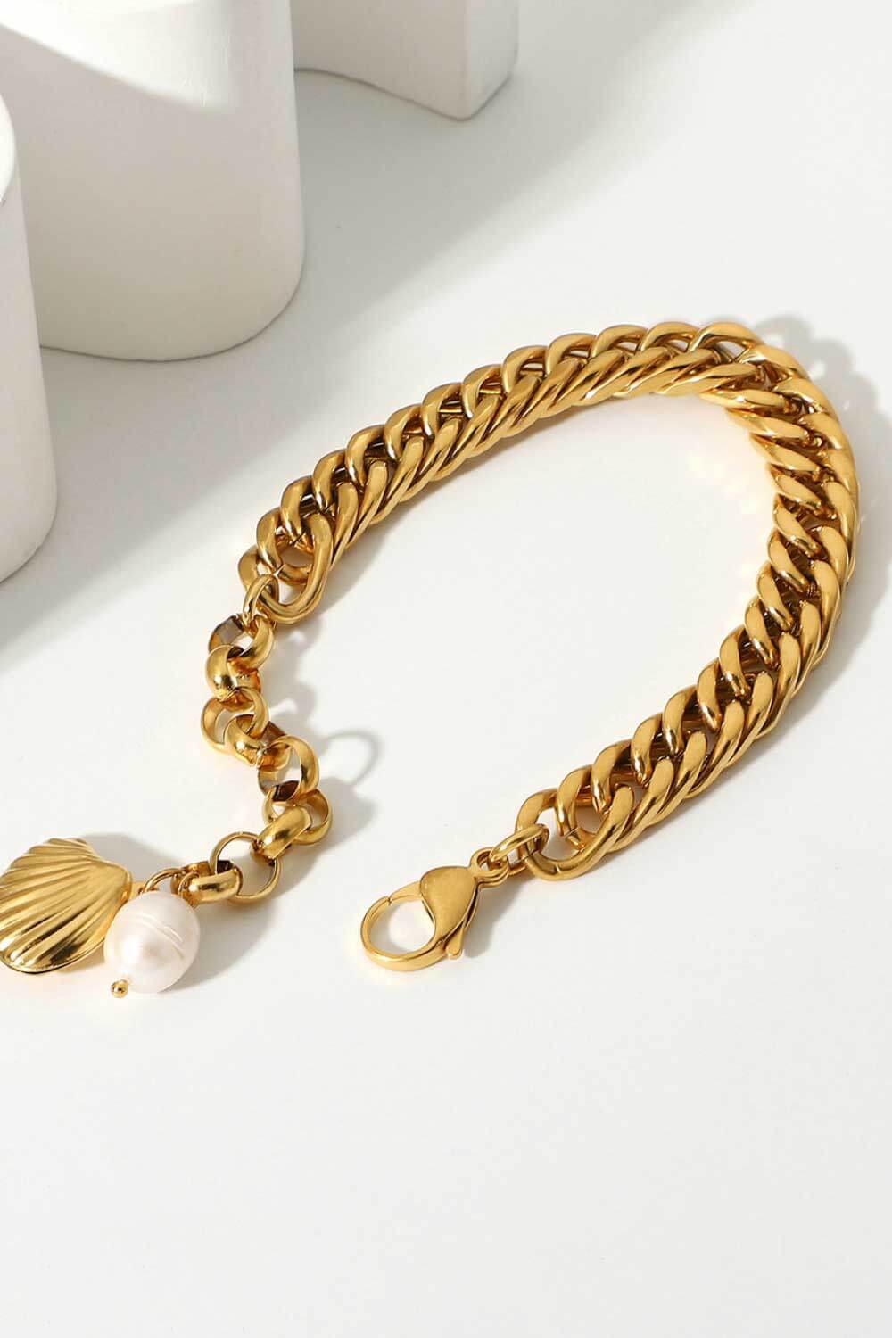 18K Gold-Plated Curb Chain Bracelet