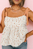 Floral Tie-Shoulder Babydoll Cami