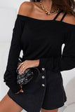 Off-Shoulder Spaghetti Strap Blouse