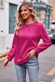 Round Neck Long Sleeve Tee