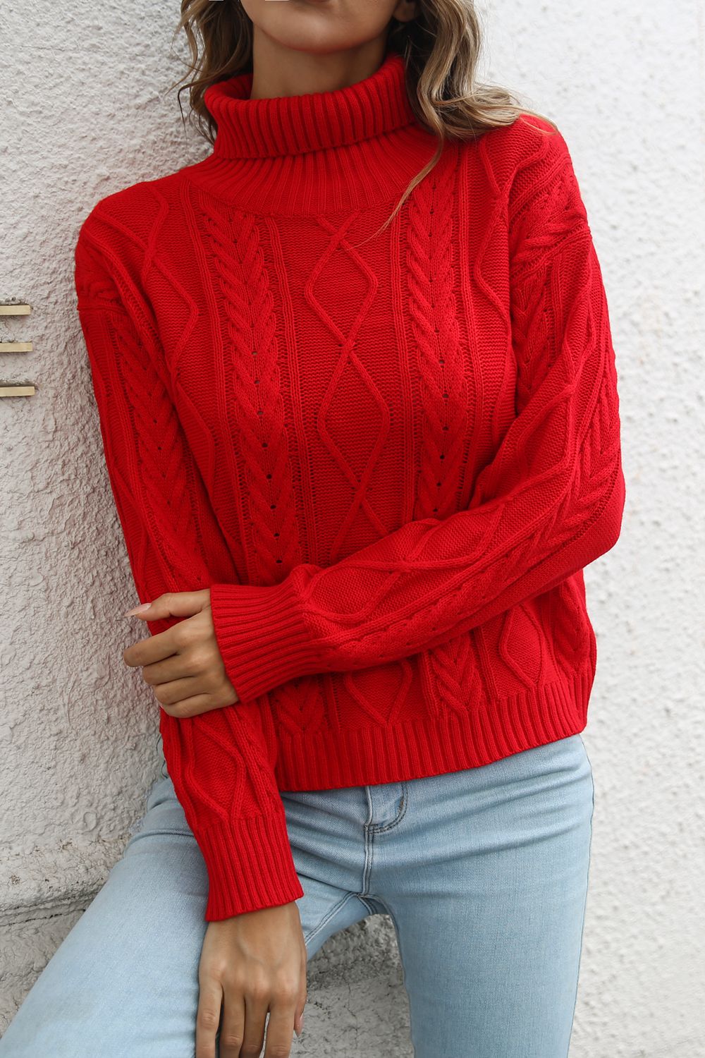 Turtleneck Long Sleeve Sweater