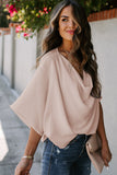 Short Sleeve Draped Blouse